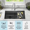 33&rdquo; Undermount 16 Gauge Workstation Kitchen Sink Double Bowl with WorkFlow&trade; Ledge and Accessories